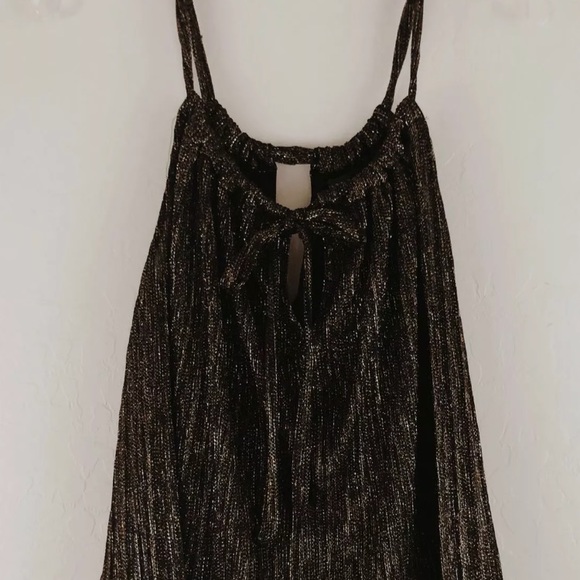 Zara flowy top. Black/Metallic. XS. Brand new - Picture 5 of 6
